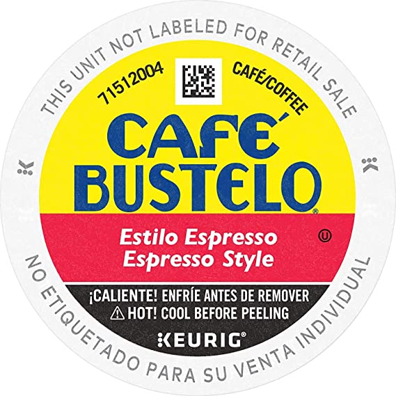 Photo 1 of 6 pack case, Cafe Bustelo K-Cup Packs, Espresso Style. Pack of 12 pods

