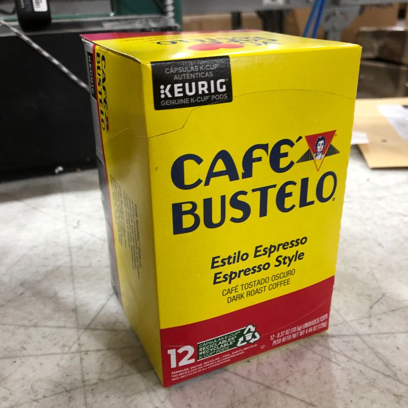 Photo 3 of 6 pack case, Cafe Bustelo K-Cup Packs, Espresso Style. Pack of 12 pods
