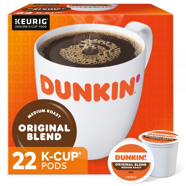 Photo 1 of 4 PACK, Dunkin Donuts Single-Serve Coffee K-Cup, Original Blend, Carton Of 22 (Min Order Qty 2)
