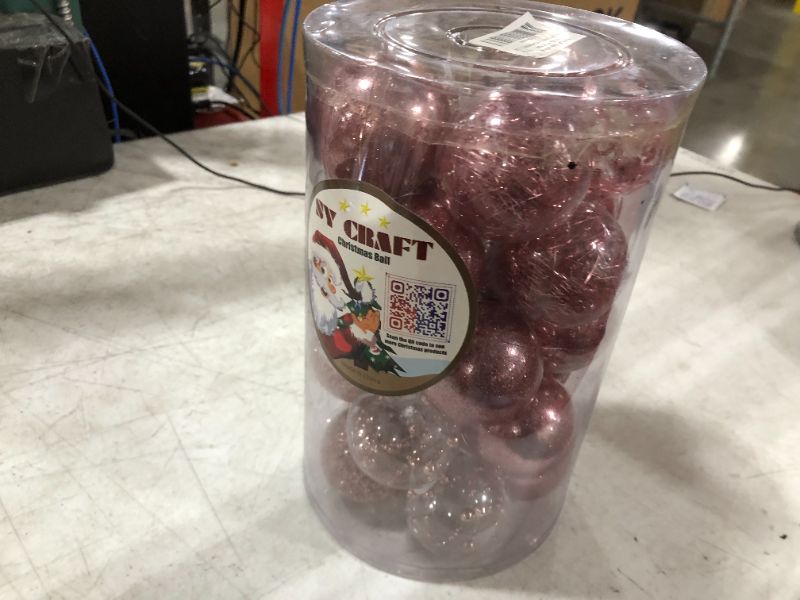 Photo 1 of 20 count SHatterproof Christmas Ornaments (pinkish gold)