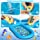 Photo 3 of Inflatable Splash Pad Water Sprinkler Pool for Kids Toddlers Outdoor Play ,3-in-1 Upgraded Outside Water Toys for Baby ,Play Mat for 2 -12 Year Old Girls Boys,68x43in Wading Pool, Dolphin
