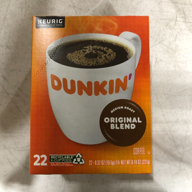 Photo 3 of case of 4, Dunkin' Donuts Single-Serve Coffee K-Cup, Original Blend, Carton Of 22
