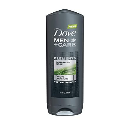 Photo 1 of 2 pack, Dove Men+Care Elements Body Wash Mineral + Sage Effectively Washes Away Bacteria While Nourishing Your Skin 18 oz
