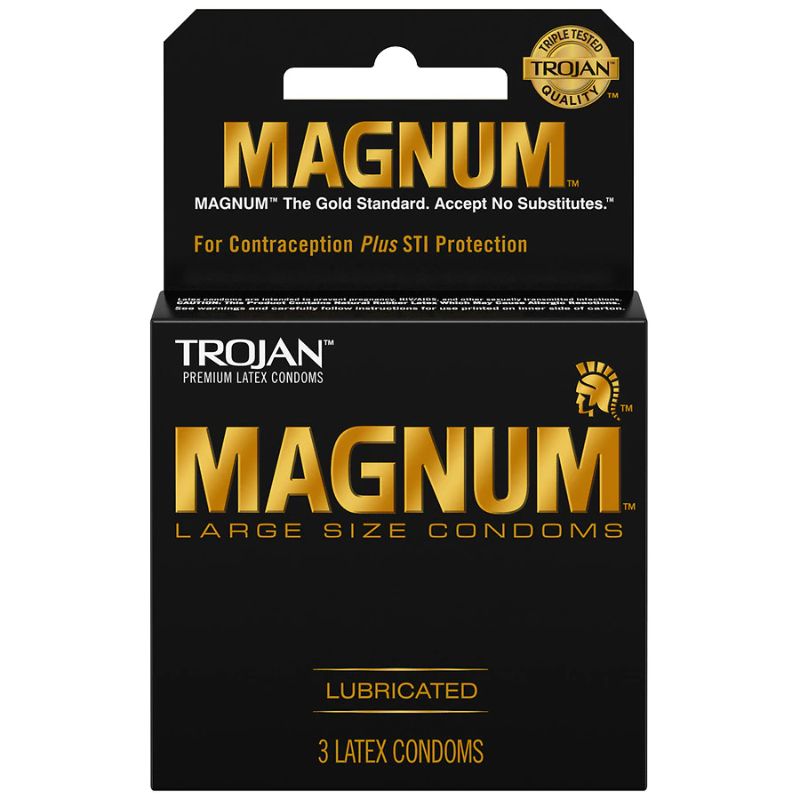 Photo 1 of 2 pack, Magnum Large Size Premium Lubricated Condoms 

