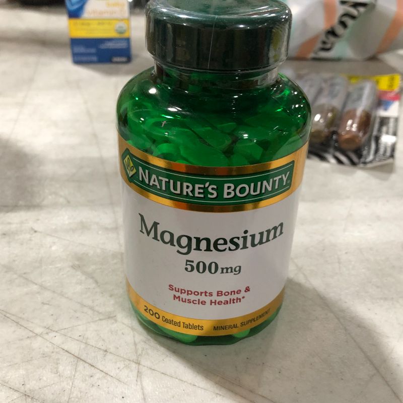 Photo 2 of Natures Bounty Magnesium, 500 mg, Coated Tablets - 200 tablets