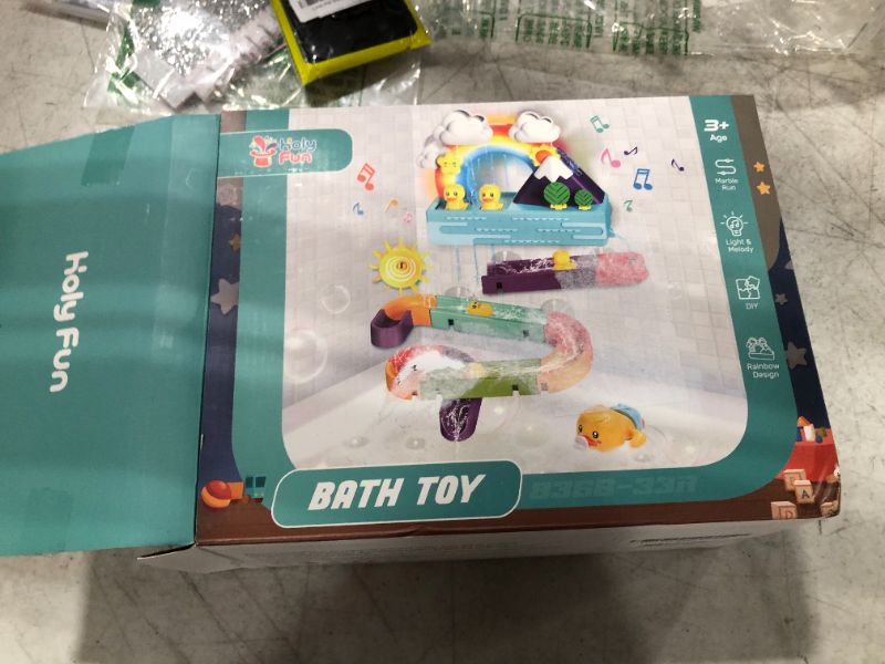 Photo 3 of Baby Bath Toy, Interactive Light Up & Musical Bathtub Toys for Toddlers, Floating Squirting Toys for Boys and Girls
