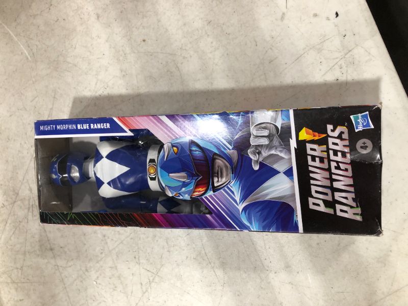 Photo 2 of Power Rangers Mighty Morphin Blue Ranger 12 Inch Action Figure, with Accessory
