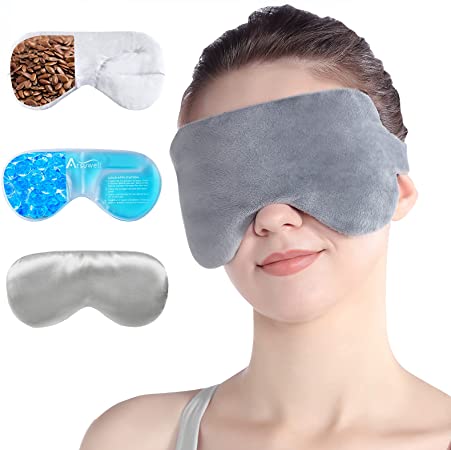 Photo 1 of Atsuwell Eye Mask for Heat and Cold Compress 3 in 1 (Gray)
