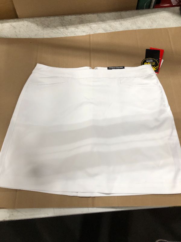 Photo 2 of PGA TOUR Women's 17" Stretch Woven Golf Skort, Size 8, White, Polyester/Spandex | Golf Apparel Shop SIZE 8

