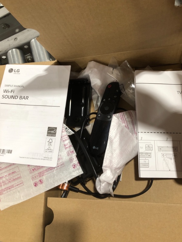 Photo 1 of LG SP9YA 5.1.2 Ch Dolby Atmos Soundbar with Wireless Subwoofer 
