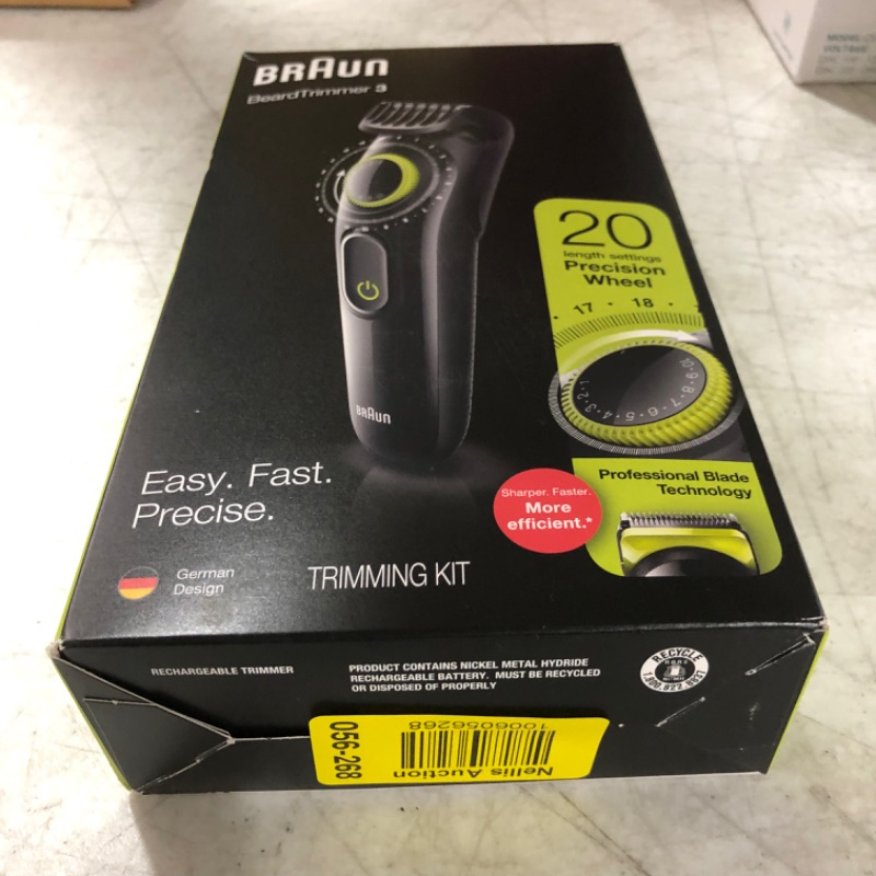 Photo 3 of Braun BT3221 Men's Rechargeable 20-Setting Electric Beard & Hair Trimmer

