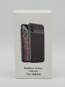 Photo 1 of 3200mAH Battery case for iPhone iX and iXs black
