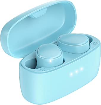 Photo 1 of KOSETON E9 True Wireless Earbuds, Baby Blue – Wireless in-Ear Headphones for Running and Sport – Bluetooth Earbuds with a Comfortable, Secure Fit, 30 Hour Battery, Great Sound
