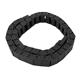 Photo 1 of 2 pack, Cable Drag Chain, 15mm x 30mm Black Reinforced Nylon CNC Machine Tool Cable Wire Carrier 1M
