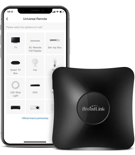 Photo 1 of BroadLink IR/RF Smart Home Hub-WiFi IR/RF Blaster for Home Automation, TV, Curtain, Shades Remote, Smart AC Controller, Works with Alexa, Google Assistant, IFTTT (RM4 pro)
