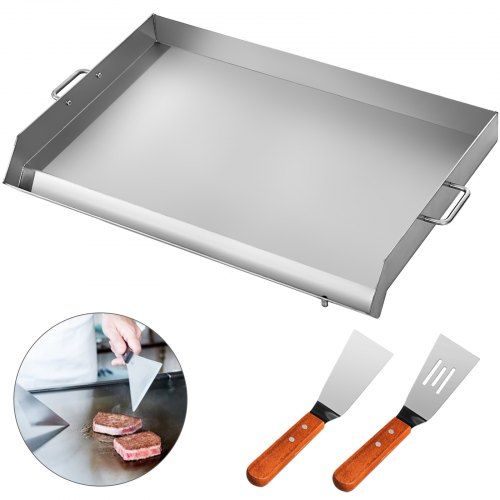 Photo 1 of 32" X 17" Stainless Steel Griddle Flat Top Grill Grilling Outdoor Heavy Duty