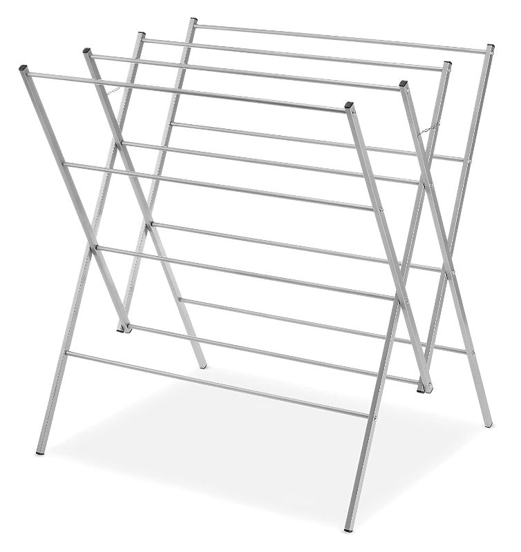 Photo 1 of Whitmor Oversized Drying Rack, Silver 6779-8219
