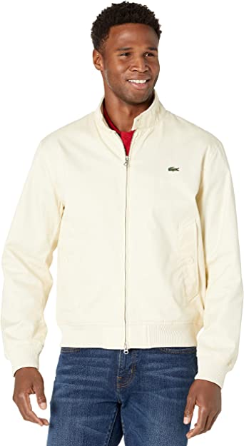 Photo 1 of Lacoste Men's Solid Herringbone Cotton Jacket
Size M