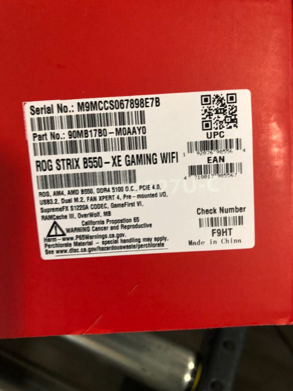 Photo 4 of ASUS ROG Strix B550-XE Gaming WiFi AMD AM4 (Zen 3/3rd Gen Ryzen) ATX gaming motherboard (PCIe 4.0, WiFi 6, 2.5Gb LAN, 16(90A) power stages, bundled ASUS Hyper M.2 x16 Gen 4 Card, Addressable Gen 2 RGB