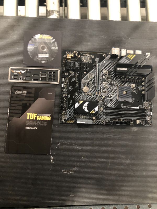 Photo 2 of ASUS TUF Gaming B550-PLUS AMD AM4 Zen 3 Ryzen 5000 & 3rd Gen Ryzen ATX Gaming Motherboard (PCIe 4.0, 2.5Gb LAN, HDMI 2.1, BIOS Flashback, USB 3.2 Gen 2, Addressable Gen 2 RGB Header and Aura Sync)