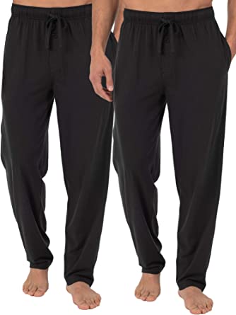 Photo 1 of Fruit of the Loom Men's Extended Sizes Jersey Knit Sleep Pant (1 & 2 Packs)