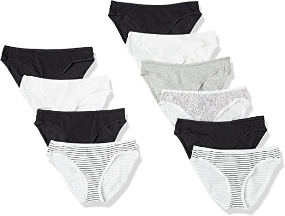 Photo 1 of Amazon Essentials Women's Cotton Bikini Brief Underwear, Multipacks 

M