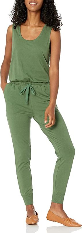 Photo 1 of Amazon Essentials Women's Studio Terry Fleece Jumpsuit 