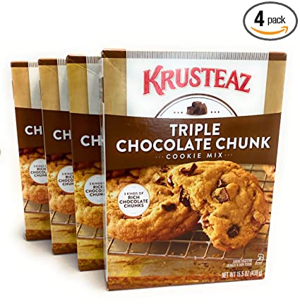 Photo 1 of 4 Pack Krusteaz Bakery Style Cookie Mix, Triple Chocolate Chunk 15.5 Ounce (Pack of 4)
Expired 5/3/2022