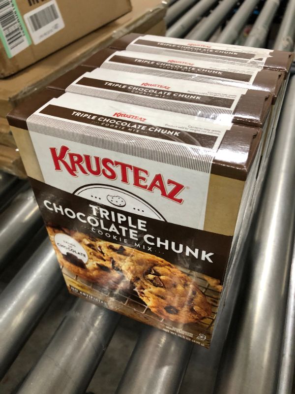 Photo 2 of 4 Pack Krusteaz Bakery Style Cookie Mix, Triple Chocolate Chunk 15.5 Ounce (Pack of 4)
Expired 5/3/2022