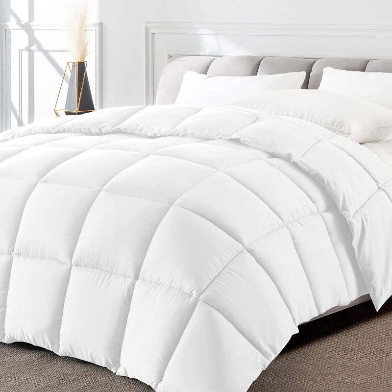 Photo 1 of All-Season Queen Size Comforter White Quilted Down Alternative Duvet Insert