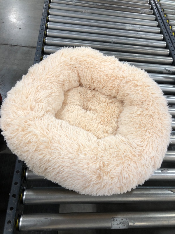 Photo 2 of Best Friends by Sheri The Original Calming Donut Cat and Dog Bed in Lux Fur, Machine Washable, High Bolster, Multiple Sizes S