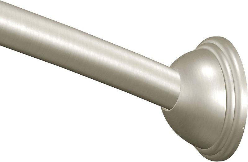 Photo 1 of BRUSHED NICKEL CURVED SHOWER ROD (54-72INCH)
