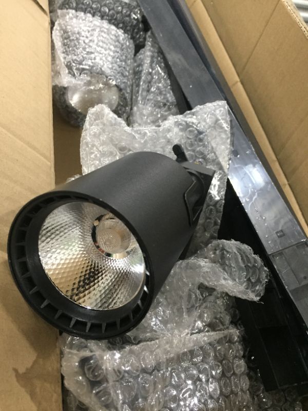 Photo 2 of 12 Packs Plug in LED (Include 13 Foot H-Track Rails )Doavis Track Lighting System 3000K Warm White .25w x 12 Track Lighting Heads for Accent Task Wall,Spot Light (Black, 12-heads-3000k)
