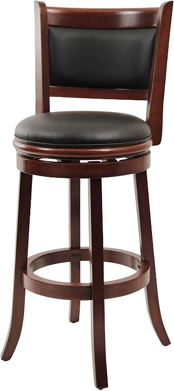 Photo 1 of Boraam Augusta Bar Height Swivel Stool, 29-Inch, Cherry
