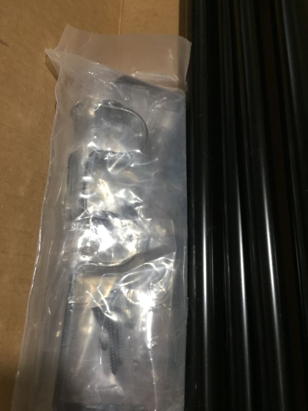 Photo 2 of 60" Black Curtain Rod Set of 2