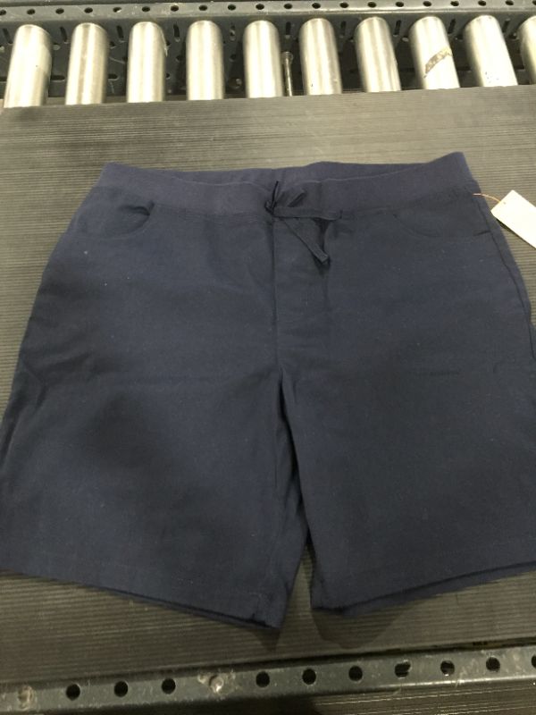 Photo 2 of French Toast Girls School Uniform Pull-on Tie Front Stretch Twill Shorts, Sizes 20 & Plus
