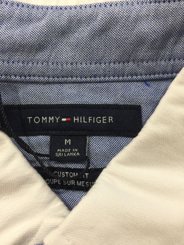 Photo 3 of Tommy Hilfiger Men's Custom Fit New England Solid Oxford Shirt, Created for Macy's M
