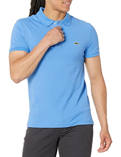 Photo 1 of Lacoste Men's Classic Pique Slim Fit Short Sleeve Polo Shirt, Bellflower Blue, XL
