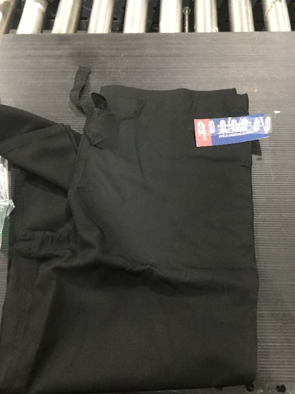 Photo 2 of Workwear Originals Men & Women Medical Scrubs Pant Drawstring Cargo 4100S M Short Black
