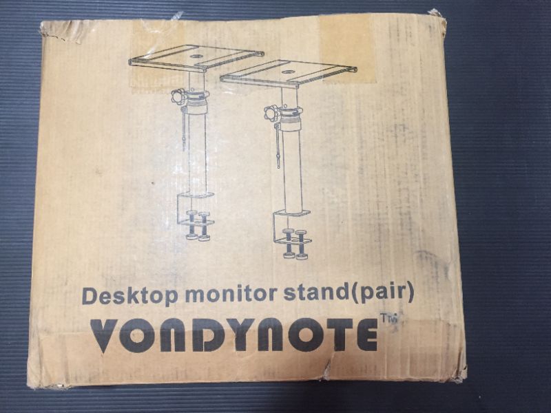 Photo 1 of Vondynote Set of 2 Studio Monitor Stands Desktop Speaker Stands with Desk Clamp