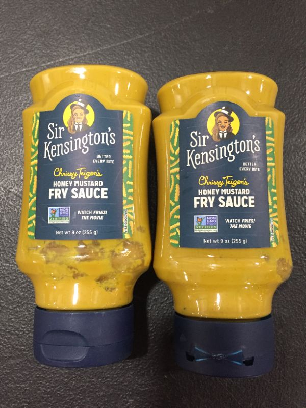 Photo 2 of [2 Pack] Sir Kensington's Honey Mustard Fry Sauce Gluten Free, Non-GMO, from 100% Grade-A Mustard Seeds and Fair Trade Organic Honey [EXP 7-16-22]