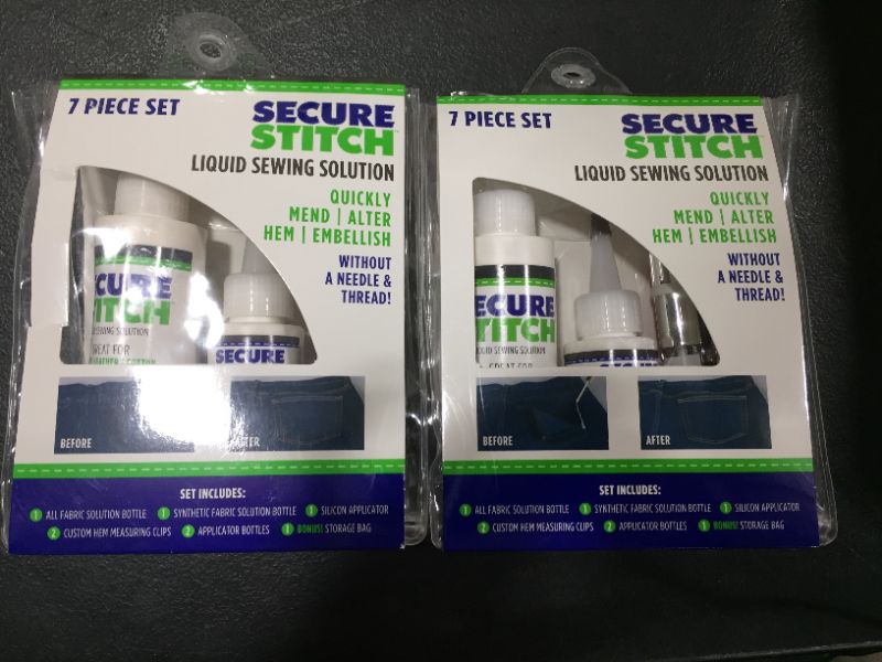 Photo 3 of [2 pack] Secure Stitch Liquid Sewing Kit