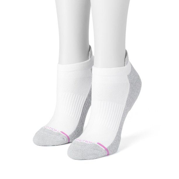 Photo 1 of Women's Dr. Motion 2-Pk. Compression Ankle Socks White