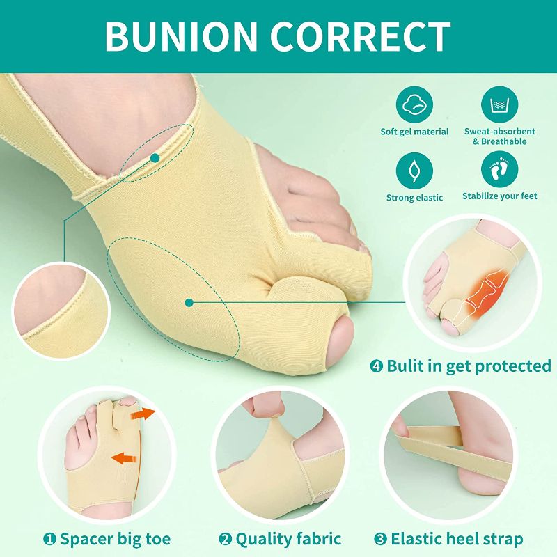 Photo 2 of [Size S] Bunion Corrector Sleeve & Soft Gel Bunion Pads Toe Straightener