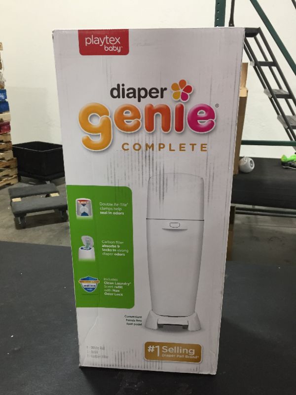 Photo 3 of Playtex Baby Diaper Genie Complete Diaper Pail, 1 Refill