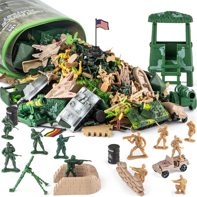 Photo 1 of Divwa Army Men Toys for Boys 8-12, Military Toy Soldier Army Base 160 Pcs 