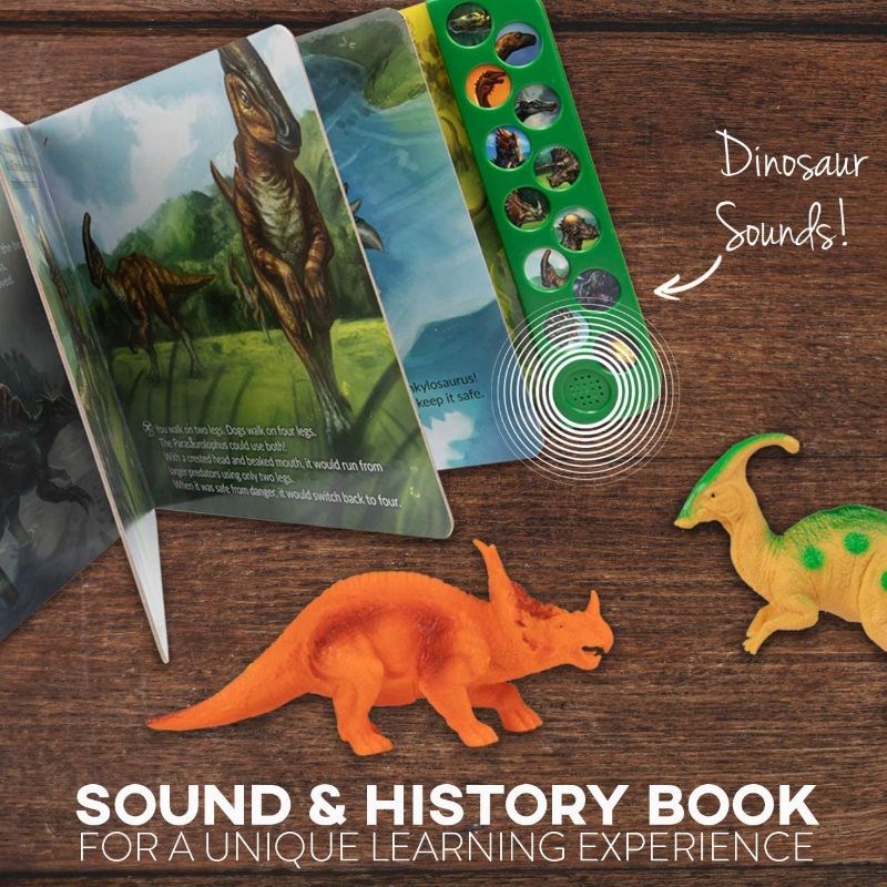 Photo 3 of Li'l-Gen Dinosaur Toys for Kids - Interactive Dinosaur Sound Book with Realistic Dinosaur Roars