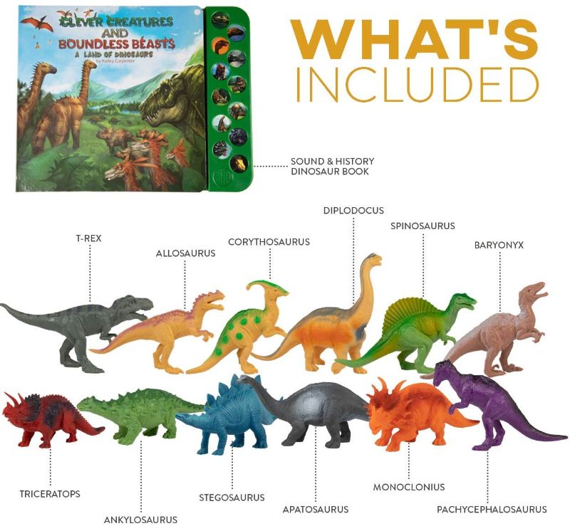 Photo 2 of Li'l-Gen Dinosaur Toys for Kids - Interactive Dinosaur Sound Book with Realistic Dinosaur Roars