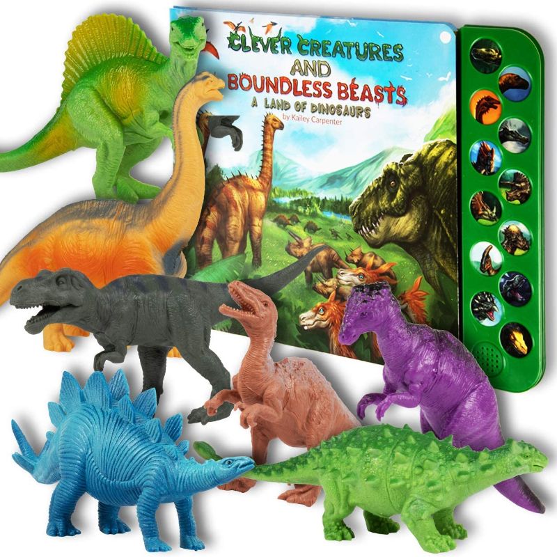 Photo 1 of Li'l-Gen Dinosaur Toys for Kids - Interactive Dinosaur Sound Book with Realistic Dinosaur Roars