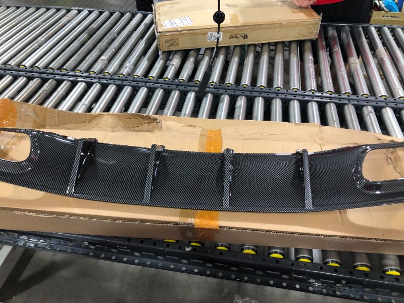 Photo 4 of IKON MOTORSPORTS, Rear Bumper Lip Diffuser Compatible With 2015-2022 Dodge Charger SRT, Ikon Style Valance Body Kit, Carbon Fiber Print, 2016 2017 2018 2019